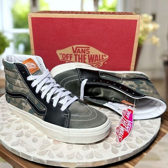 VANS Sk8-Hi Mixed Utility Camo Sneakers Woman’s 8 Men’s 6.5 New in Box - Picture 1 of 16